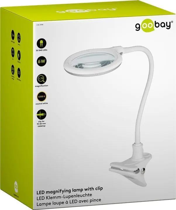 ⁨Lampa LUPA kosmetyczna 30xLED 6W 480lm Goobay⁩ w sklepie Wasserman.eu