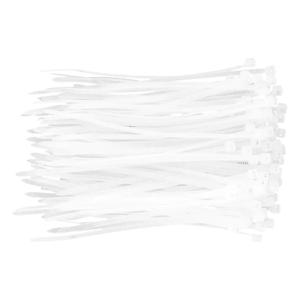 ⁨Cable ties 2.5 x 100 mm, 100 pcs, white⁩ at Wasserman.eu