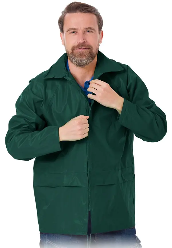 ⁨RAIN JACKET WITH HOOD GREEN KPNPZ XXL⁩ at Wasserman.eu