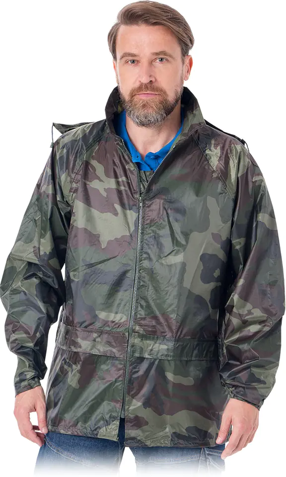 ⁨RAIN JACKET WITH HOOD MORO KPNPMO SIZE M⁩ at Wasserman.eu