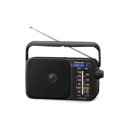 ⁨Panasonic Radio przenośne RF-2400DEG-K Czarny⁩ w sklepie Wasserman.eu