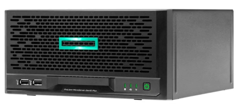 ⁨Serwer ProLiant MicroServer Gen10 Plus v2 E-2314 4-core 16GB-U VROC 4LFF-NHP 180W External PS  P54649-421⁩ w sklepie Wasserman.eu