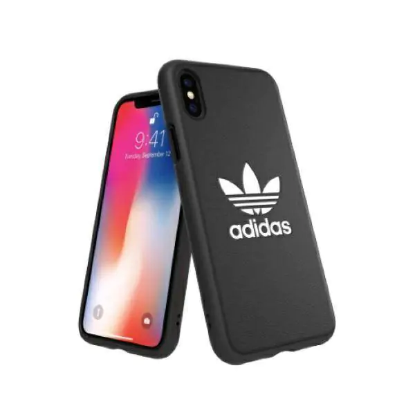 ⁨Oryginalne Etui IPHONE X / XS Adidas OR Moulded Case BASIC (31584) czarne⁩ w sklepie Wasserman.eu