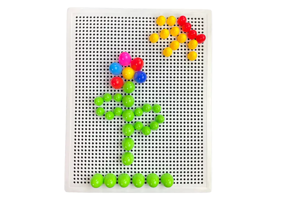 ⁨Large Creative Puzzle Colorful Pins 192 Pieces⁩ at Wasserman.eu