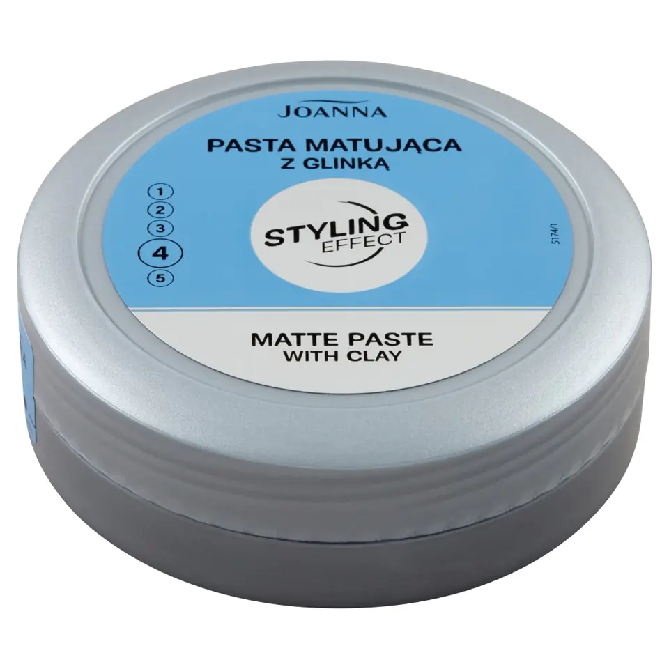 ⁨Joanna Styling Effect Mattifying Hair Paste with Clay - 100g⁩ at Wasserman.eu