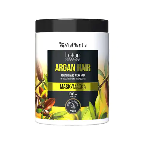⁨Vis Plantis Loton Maska z arganem do włosów cienkich i osłabionych - Argan Hair 1000ml⁩ w sklepie Wasserman.eu
