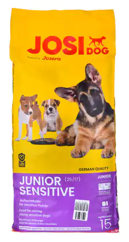 ⁨JOSERA  JosiDog Junior Sensitive - Trockenfutter für Hunde - 15 kg⁩ im Wasserman.eu