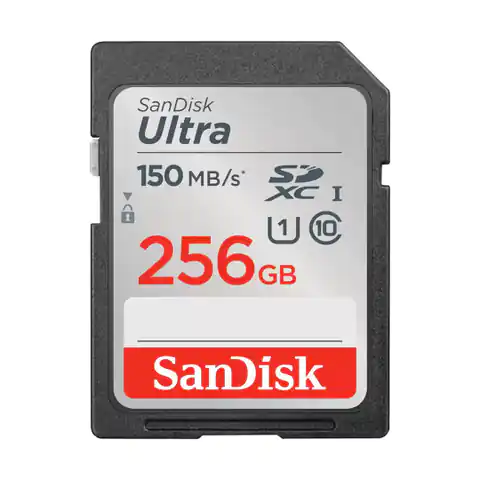 ⁨SANDISK ULTRA 256GB SDXC MEMORY CARD 150MB/S⁩ at Wasserman.eu