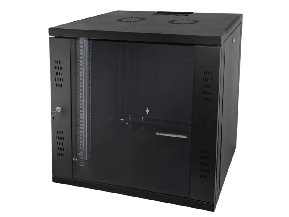 ⁨Alantec-Wall cabinet 19" 15U 450mm black flat pack⁩ at Wasserman.eu