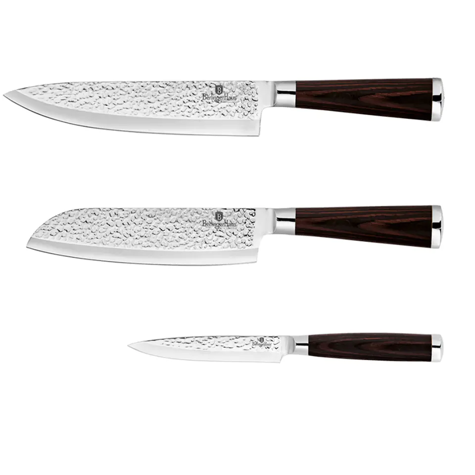 ⁨SET OF 3 KNIVES BERLINGER HAUS BH-2483 SHINE BASALT⁩ at Wasserman.eu