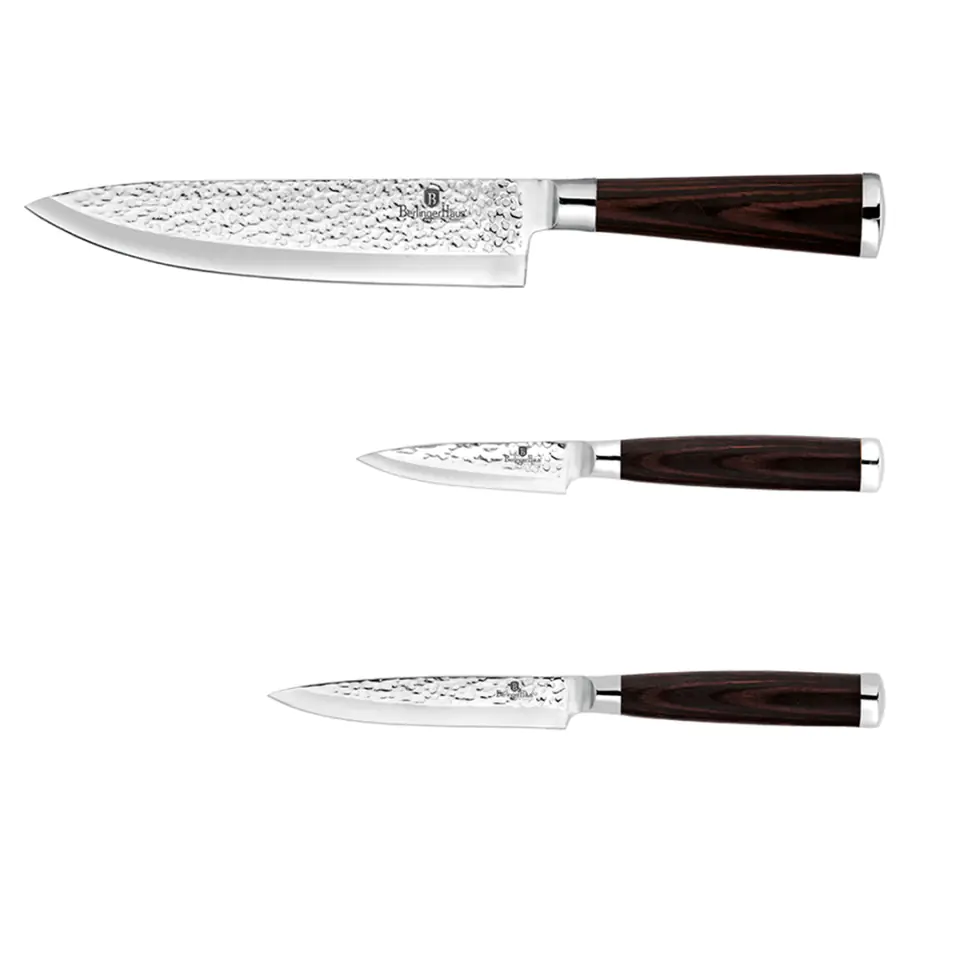 ⁨SET OF 3 KNIVES BERLINGER HAUS BH-2486 SHINE BASALT⁩ at Wasserman.eu