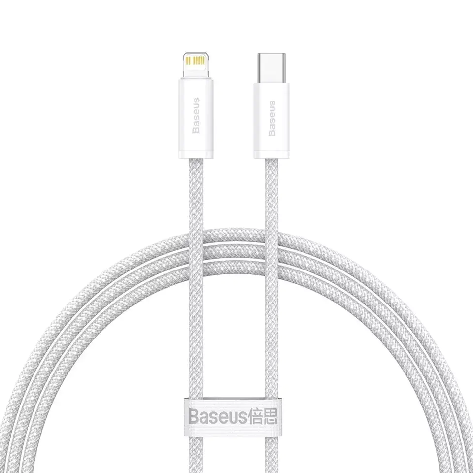 ⁨Baseus Dynamic USB Type-C - Lightning Power Delivery Cable 20W 1m White (CALD000002)⁩ at Wasserman.eu