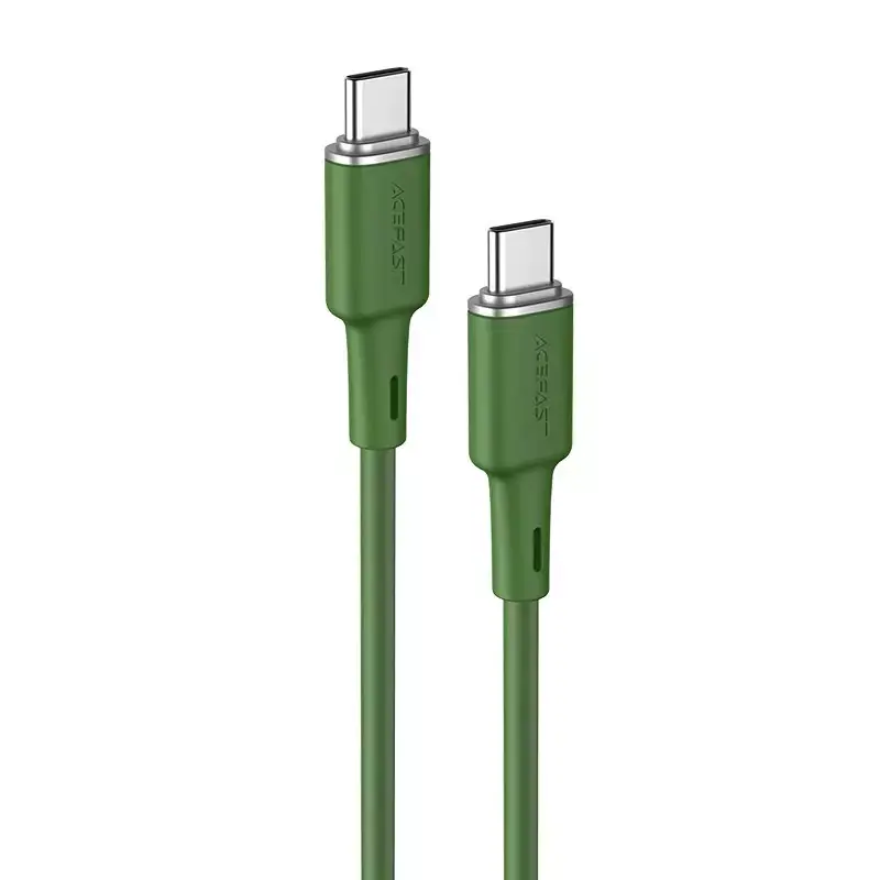 ⁨Acefast USB Type-C - USB Type-C cable 1.2m, 60W (20V/3A) green (C2-03 oliver green)⁩ at Wasserman.eu