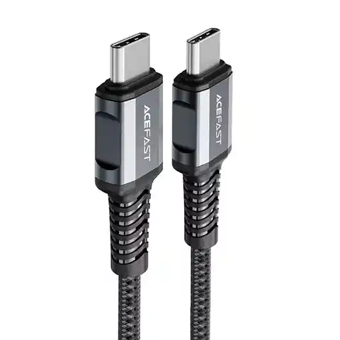 ⁨Acefast USB Type-C - USB Type-C cable 1.2m, 60W (20V/3A) grey (C1-03 deep space gray)⁩ at Wasserman.eu