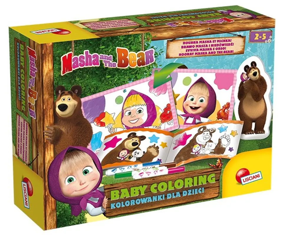Coloring book Nr 2 Masha and Bear at Wasserman.eu