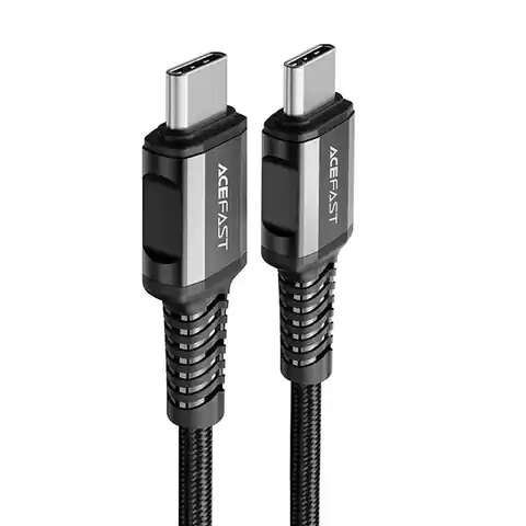 ⁨Acefast kabel USB Typ C - USB Typ C 1,2m, 60W (20V/3A) czarny (C1-03 black)⁩ w sklepie Wasserman.eu