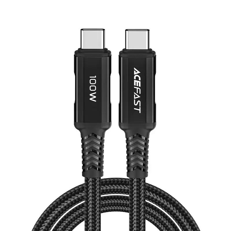 ⁨Acefast kabel USB Typ C - USB Typ C 2m, 100W (20V/5A) czarny (C4-03 Black)⁩ w sklepie Wasserman.eu
