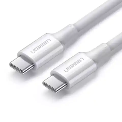 ⁨Ugreen kabel USB Typ C - USB Typ C PD 100W 5A 2m biały (US300)⁩ w sklepie Wasserman.eu