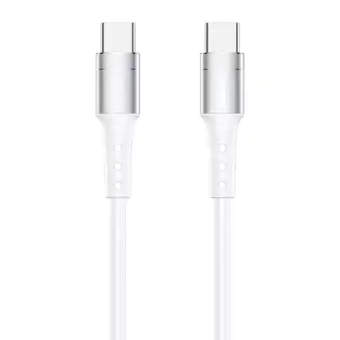⁨Remax Chaining Series cable USB Type-C to USB Type-C PD 65W 1m white (RC-198c)⁩ at Wasserman.eu
