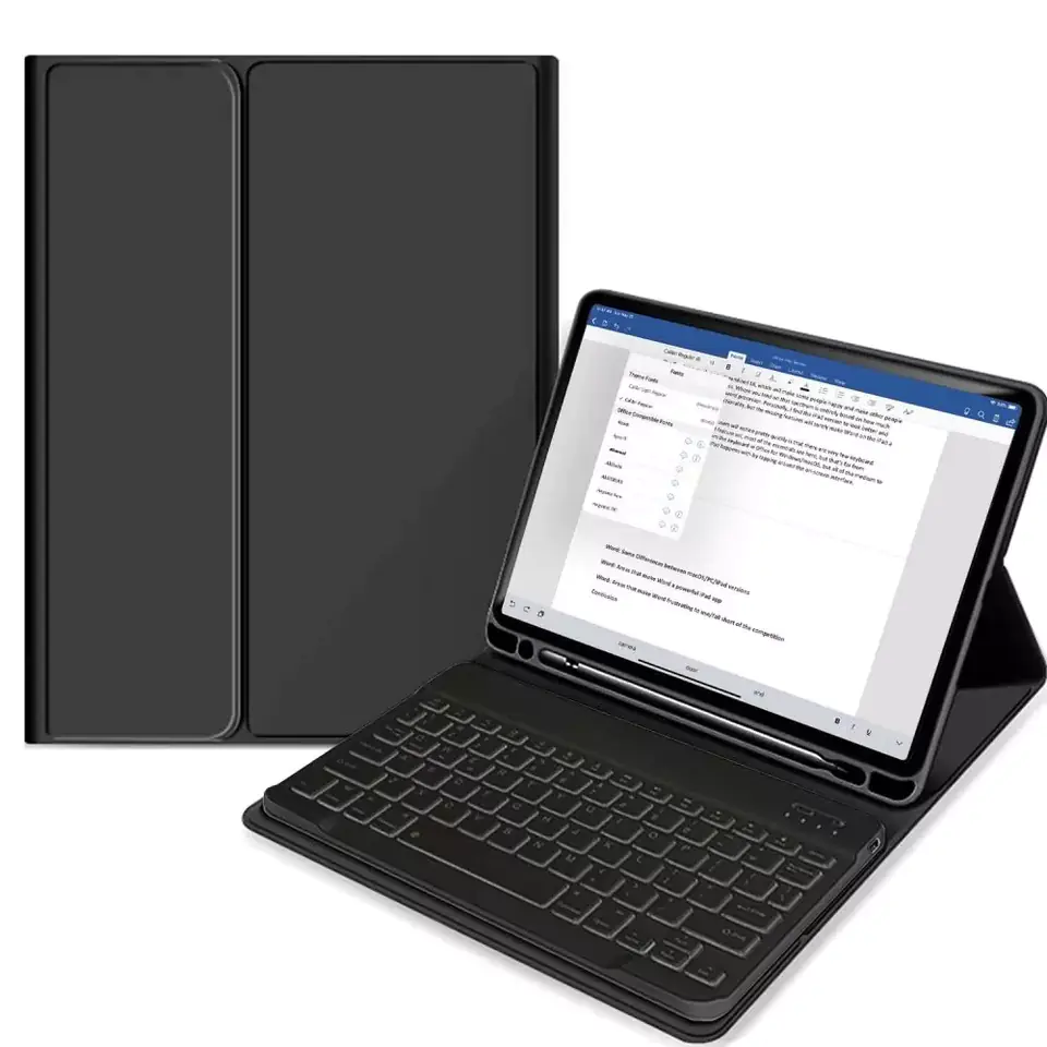 ⁨TECH-PROTECT SC PEN + KEYBOARD IPAD AIR 4 2020 / 5 2022 BLACK⁩ w sklepie Wasserman.eu