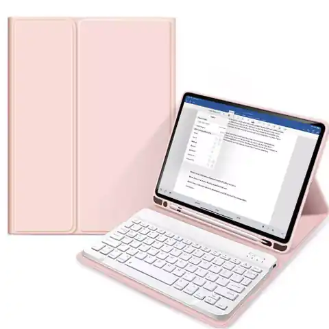 ⁨iPad Case 10.2" 2019 / 2020 / 2021 Tech-Protect SC Pen + Keyboard Pink⁩ at Wasserman.eu