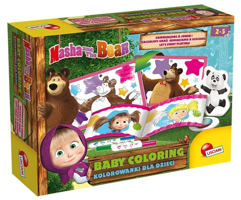 Coloring book Nr 3 Masha and Bear at Wasserman.eu