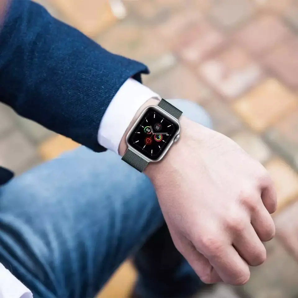 Tech-protect milaneseband apple watch 4 / 5 / 6 / 7 / 8 / se / ultra (42 / 44 / 45 / 49 mm) black w sklepie Wasserman.eu