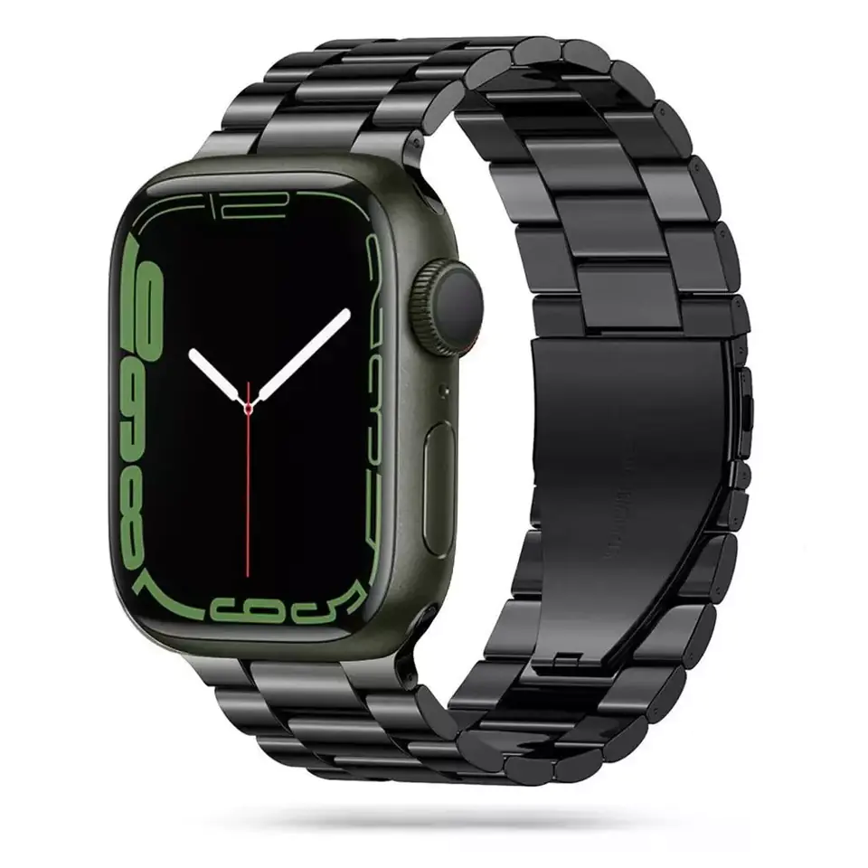 ⁨Tech-protect stainless apple watch 4 / 5 / 6 / 7 / 8 / se / ultra (42 / 44 / 45 / 49 mm) black⁩ w sklepie Wasserman.eu