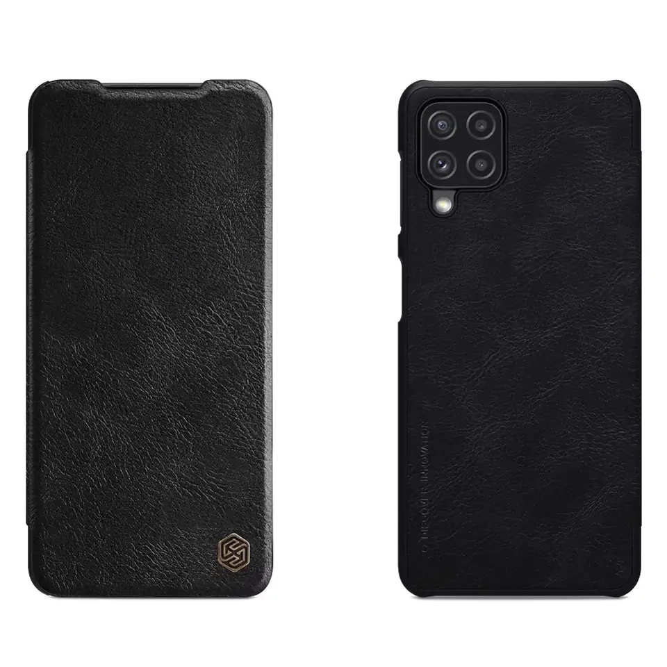 ⁨Nillkin Qin leather holster case Samsung Galaxy A22 4G black⁩ at Wasserman.eu