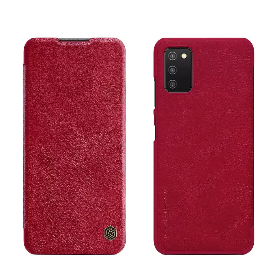 ⁨Nillkin Qin leather holster case Samsung Galaxy A03s red⁩ at Wasserman.eu