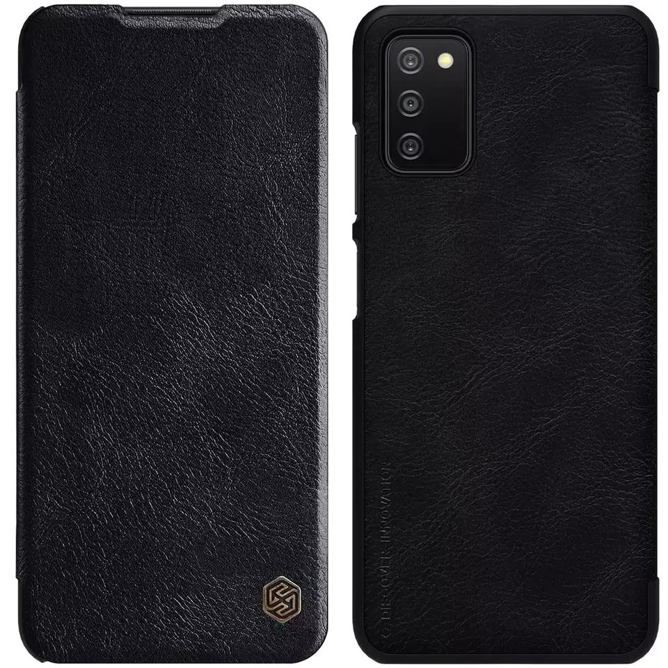 ⁨Nillkin Qin leather holster case Samsung Galaxy A03s black⁩ at Wasserman.eu
