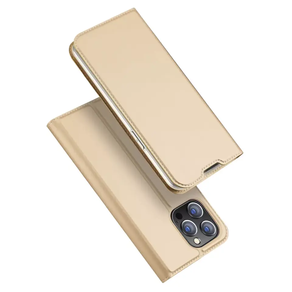 ⁨Dux Ducis Skin Pro holster case with flap iPhone 14 Pro Max gold⁩ at Wasserman.eu