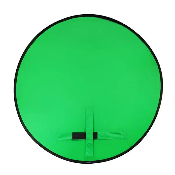 ⁨4smarts Green-Screen Chroma-Key canvas mounted on the seat handle; diameter 110cm 460516⁩ at Wasserman.eu