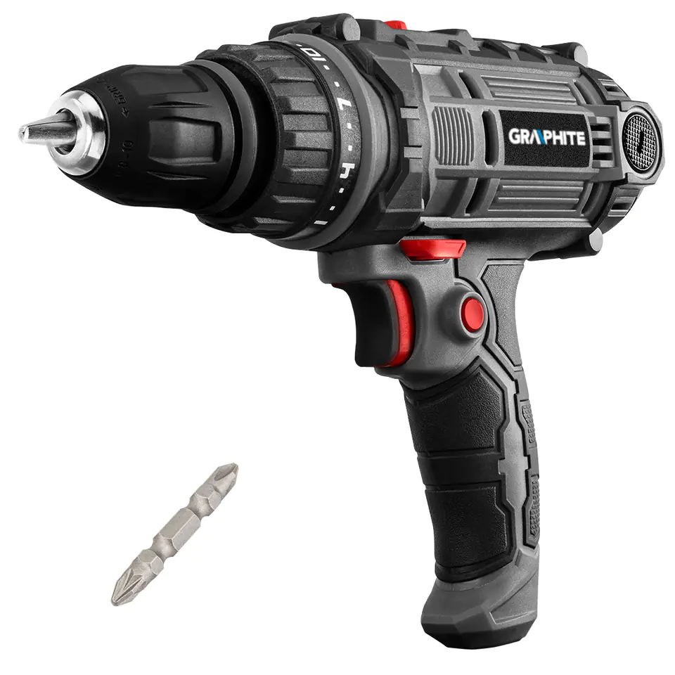 ⁨Wiertarko-wkrętarka sieciowa 300W, uchwyt samozaciskowy 10 mm, walizka⁩ w sklepie Wasserman.eu