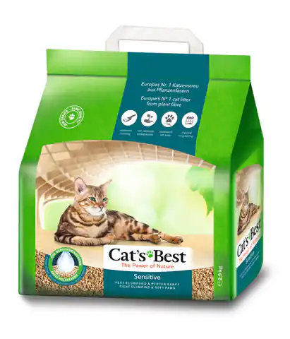⁨CAT'S BEST Sensitive 8l, 2,9 kg compact z blokerami zapachów⁩ w sklepie Wasserman.eu