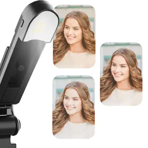 ⁨Kijek Selfie Stick Tripod Statyw LED Pilot Bluetooth Uchwyt do telefonu z lampką LED kij wysięgnik 95cm czarny⁩ w sklepie Wasserman.eu