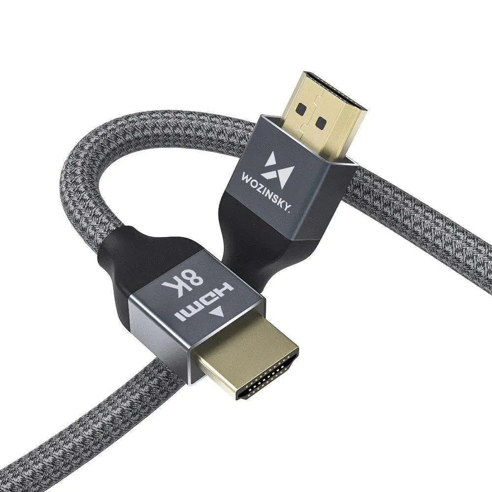 ⁨Kabel HDMI 5m przewód Wozinsky do przesyłu 48 Gbps 8K 60Hz Czarny⁩ w sklepie Wasserman.eu