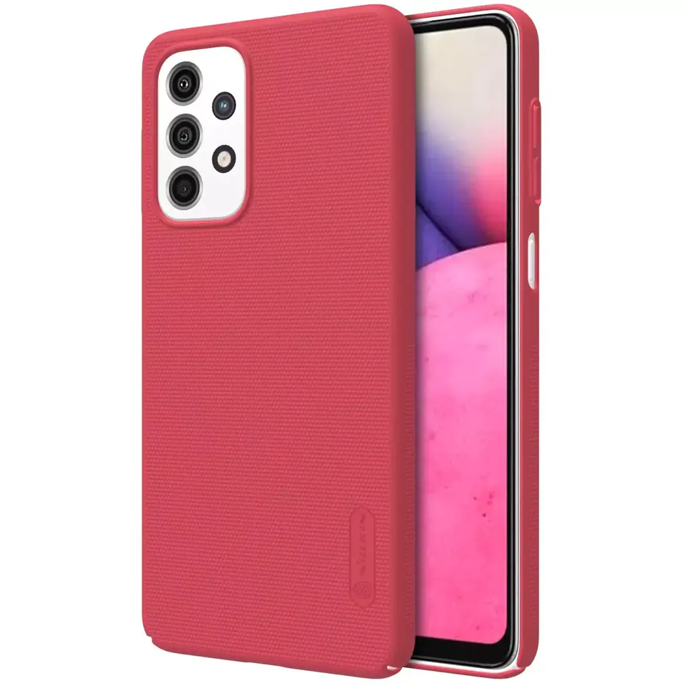 ⁨Nillkin Super Frosted Shield Rugged Case + Stand for Samsung Galaxy A33 5G red⁩ at Wasserman.eu