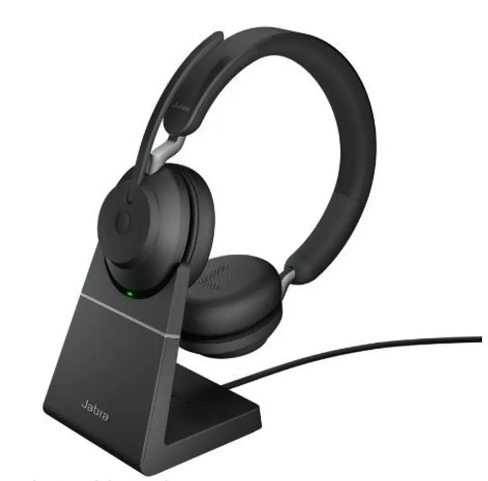 ⁨Headphones Evolve2 65 Stand Link380c MS Stereo Black⁩ at Wasserman.eu