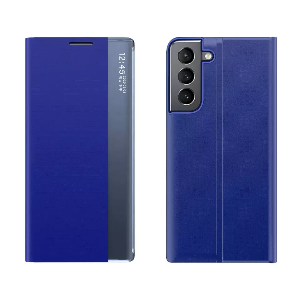 ⁨New Sleep Case Cover Flip Case with Stand Function for Samsung Galaxy S22 blue⁩ at Wasserman.eu