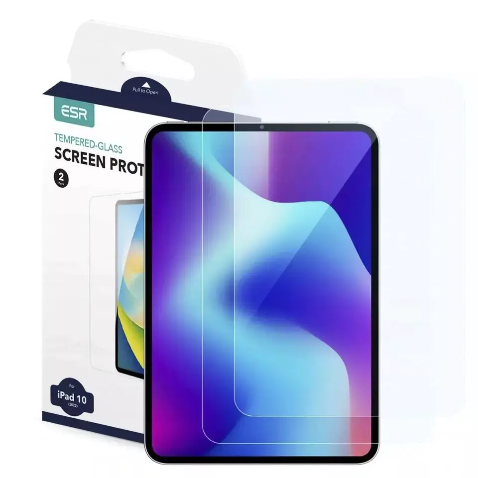 ⁨SZKŁO HARTOWANE ESR TEMPERED GLASS 2-PACK IPAD 10.9 2022 CLEAR⁩ at Wasserman.eu