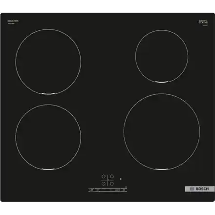 ⁨Bosch | PUE611BB6E Series 4 | Hob | Induction | Number of burners/cooking zones 4 | Touch | Timer | Black⁩ w sklepie Wasserman.eu