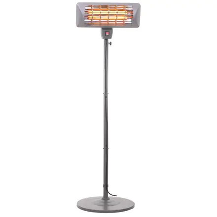 ⁨Camry Standing Heater CR 7737 Patio heater, 2000 W, Number of power levels 2, Suitable for rooms up to 14 m², Grey⁩ w sklepie Wasserman.eu