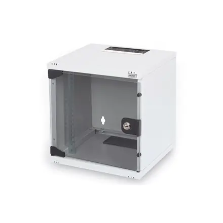 ⁨Digitus | 6U Wall Mounting Cabinet | DN-10-05U-1 | Grey | Safety class rating IP20; 200° door opening angle; Lockable safety-gla⁩ w sklepie Wasserman.eu