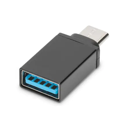 ⁨Adapter USB 3.0 SuperSpeed Typ USB C/USB A M/Z Black⁩ at Wasserman.eu