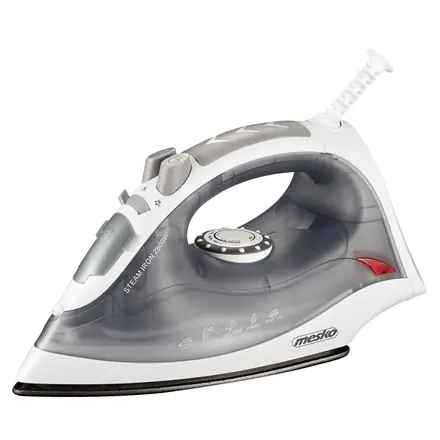 ⁨Mesko MS 5037	 Steam Iron, 2800 W, Water tank capacity 170 ml, Continuous steam 35 g/min, Grey⁩ w sklepie Wasserman.eu