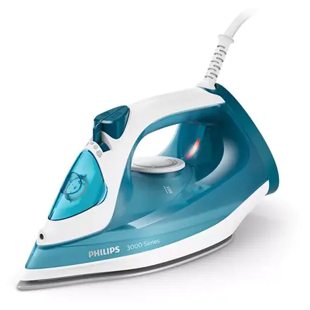 ⁨Philips DST3011/20 Steam Iron, 2100 W, Water tank capacity 0.3 ml, Continuous steam 30 g/min, Blue⁩ at Wasserman.eu