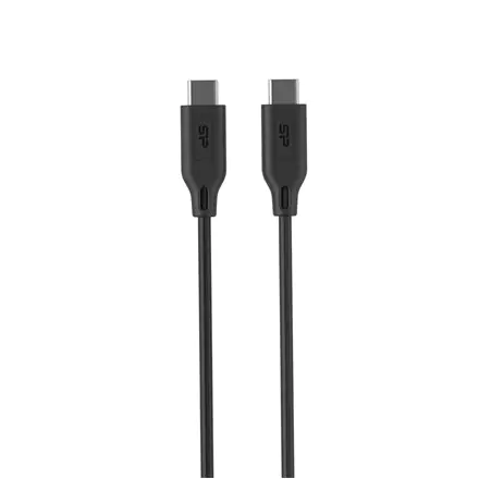 ⁨Kabel Silicon Power | USB-C | Męski | 24-pinowy USB-C | Męski | Czarny | 24-pinowy USB-C | 1 m⁩ w sklepie Wasserman.eu