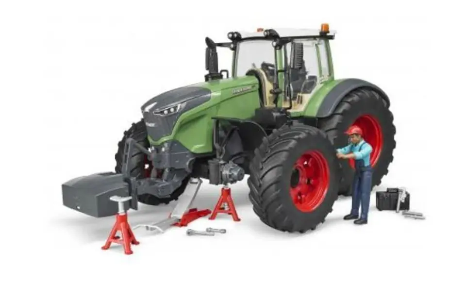 ⁨BRUDER Fendt 1050 Vario with mechanic and garag⁩ at Wasserman.eu