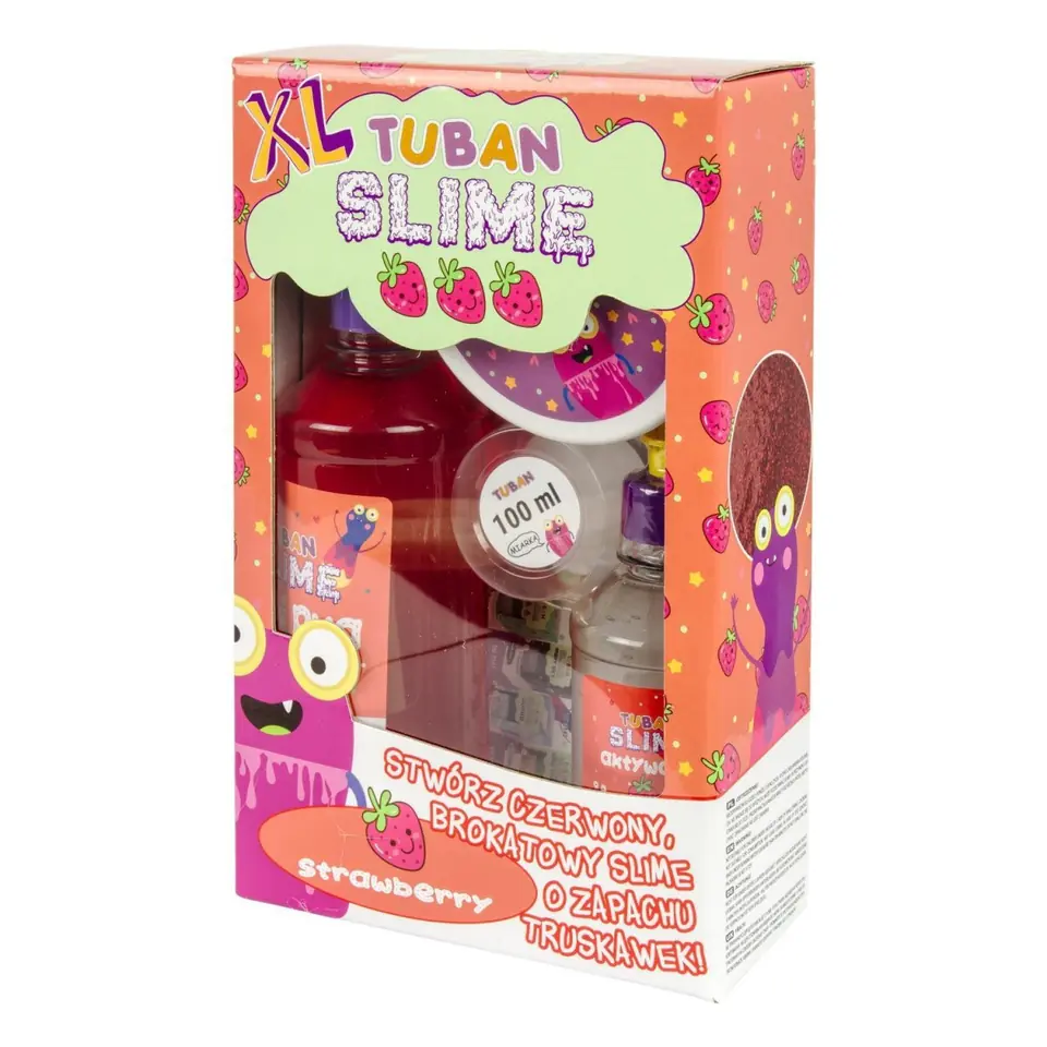 ⁨Masa plastyczna Zestaw super slime - Truskawka XL⁩ w sklepie Wasserman.eu